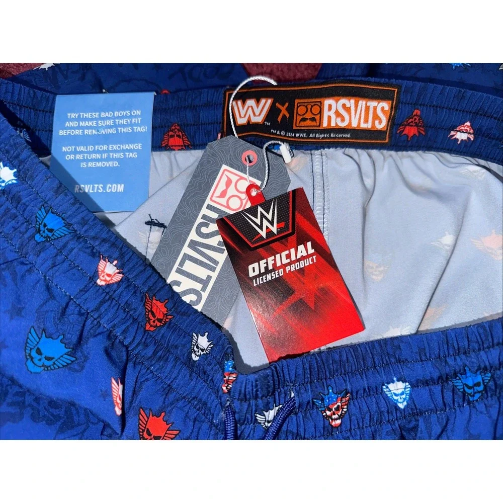 RSVLTS Swim Shorts Men's American Nightmare WWE Rhode Rage Shorts Large